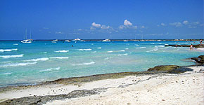 Foto von einem Strand der Balearischen Inselgruppe