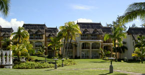 Bild einer Hotelanlage auf der Insel Mauritius