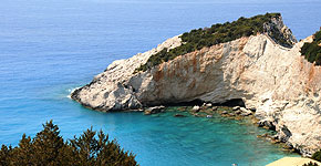Bild von der Küste der Insel Lefkada