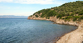 Bild der Küste von der Insel Lesbos