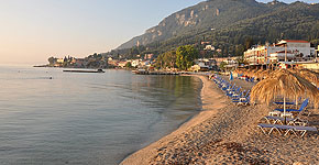Bild vom Strand der Insel Korfu