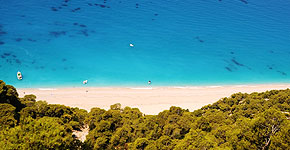 Bild vom Strand der Insel Lefkada