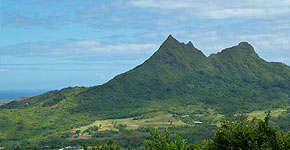 Luftbild der Insel Oahu