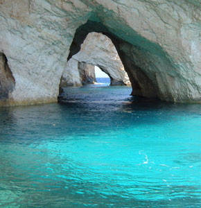 Bild einer Grotte auf der Insel Zakynthos